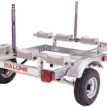 malone ecolight single kayak trailer
