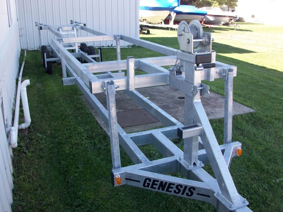 center lift pontoon trailer