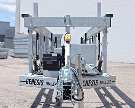 pefect Genesis Center Lift Tritoon Trailers